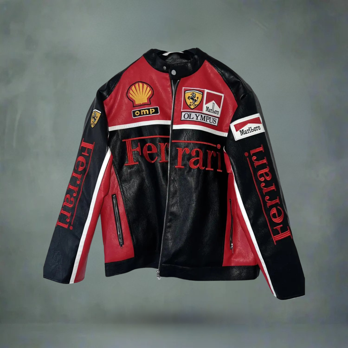 Ferrari x Marlboro Leather Jacket