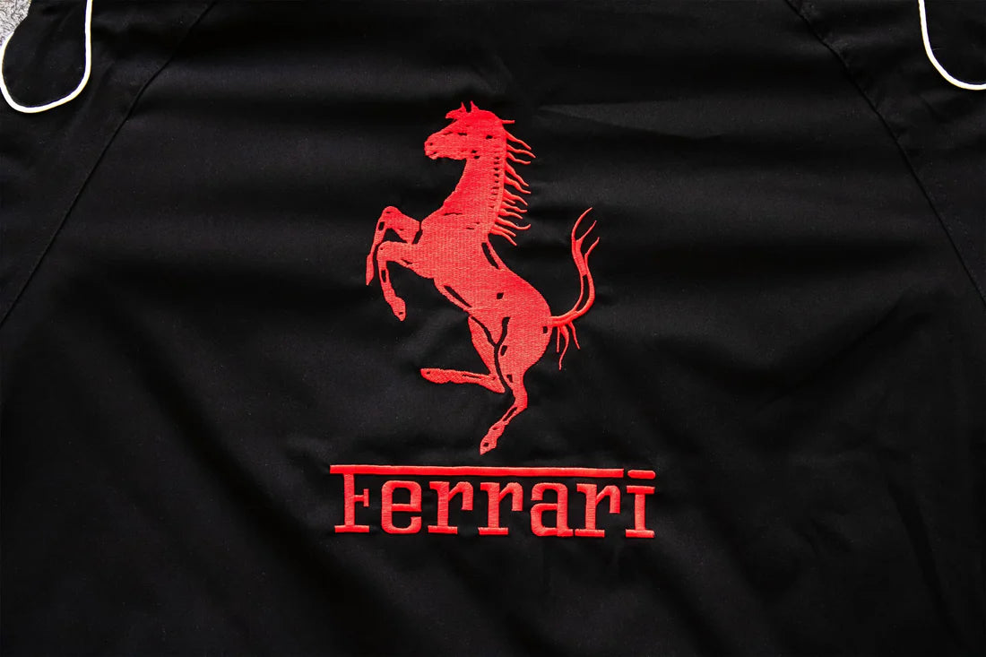 Black Ferrari Racing Jacket – F1 Style