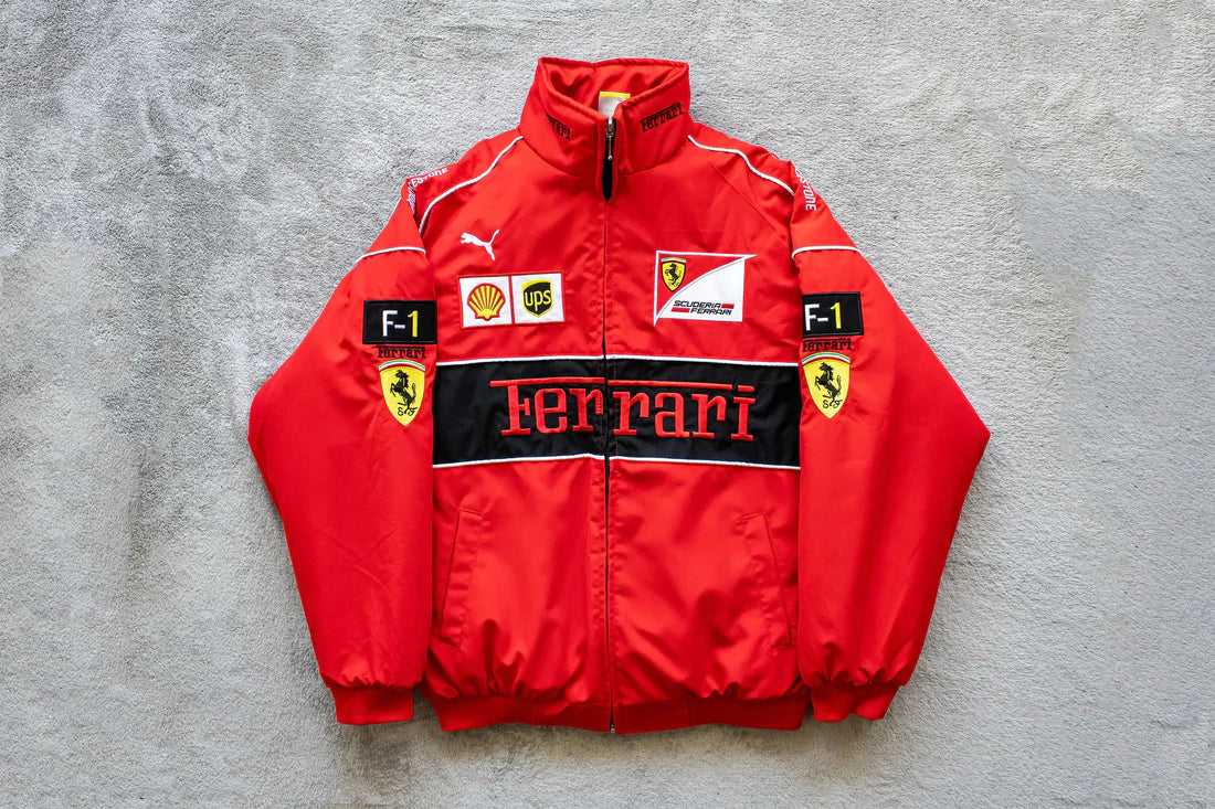 Red Ferrari Racing Jacket – F1 Style